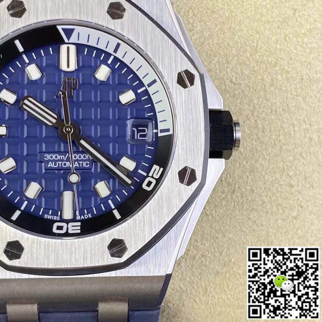 Audemars Piguet Royal Oak Offshore 15720ST.OO.A027CA.01 ZF Factory 1:1 Best Edition Replica Watch Blue Strap